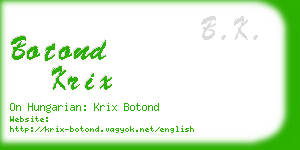 botond krix business card